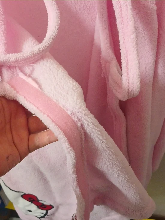 Hello Kitty Pink and White Embroidered Tag Plush - Picture 6 of 9